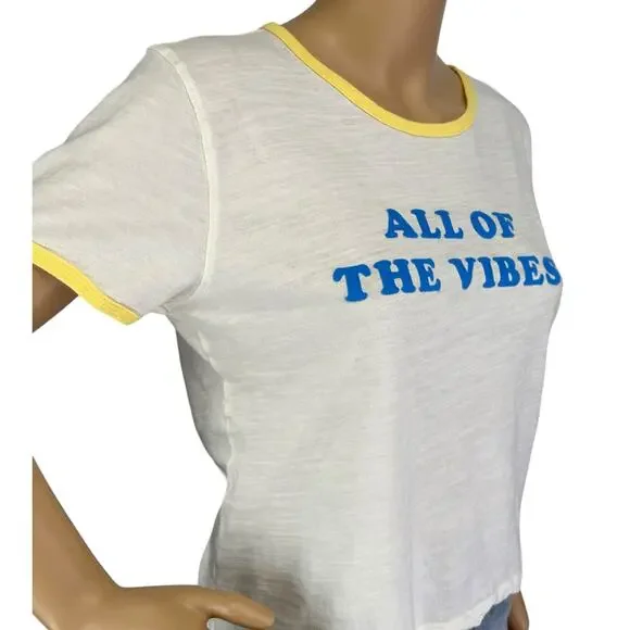 2/$30 J. Crew All Of The Vibes Retro Cotton Tee Shirt BH433 Size M - Picture 9 of 13